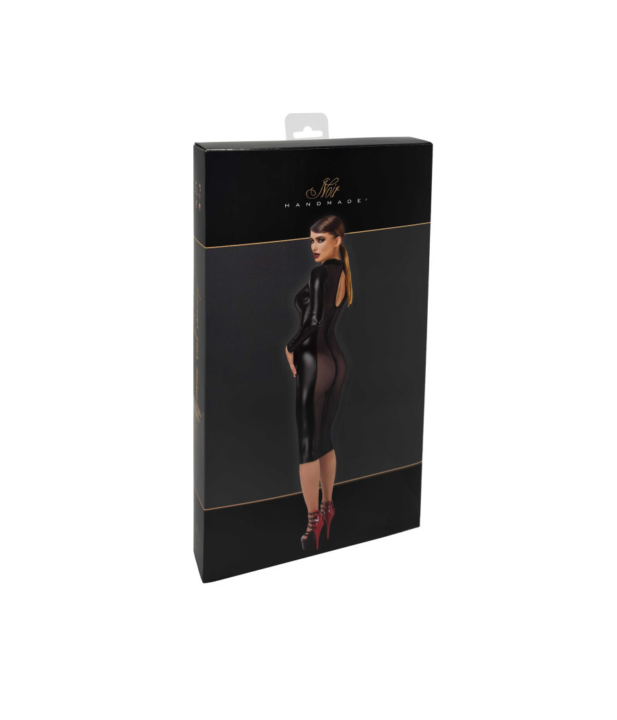F371 Luxuria robe mi-longue cristal transparente