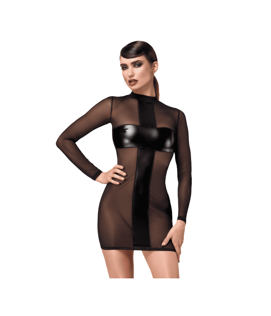 F369 Crossfire Mini Robe en maille et wetlook