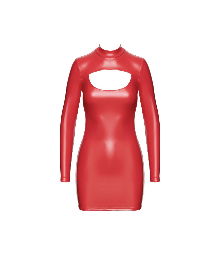 F367 Bombshell Robe Moulante ouverte Red