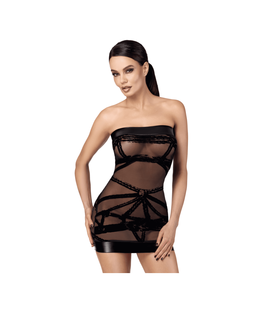 F359 Bondesque Mini robe épaule dénudée