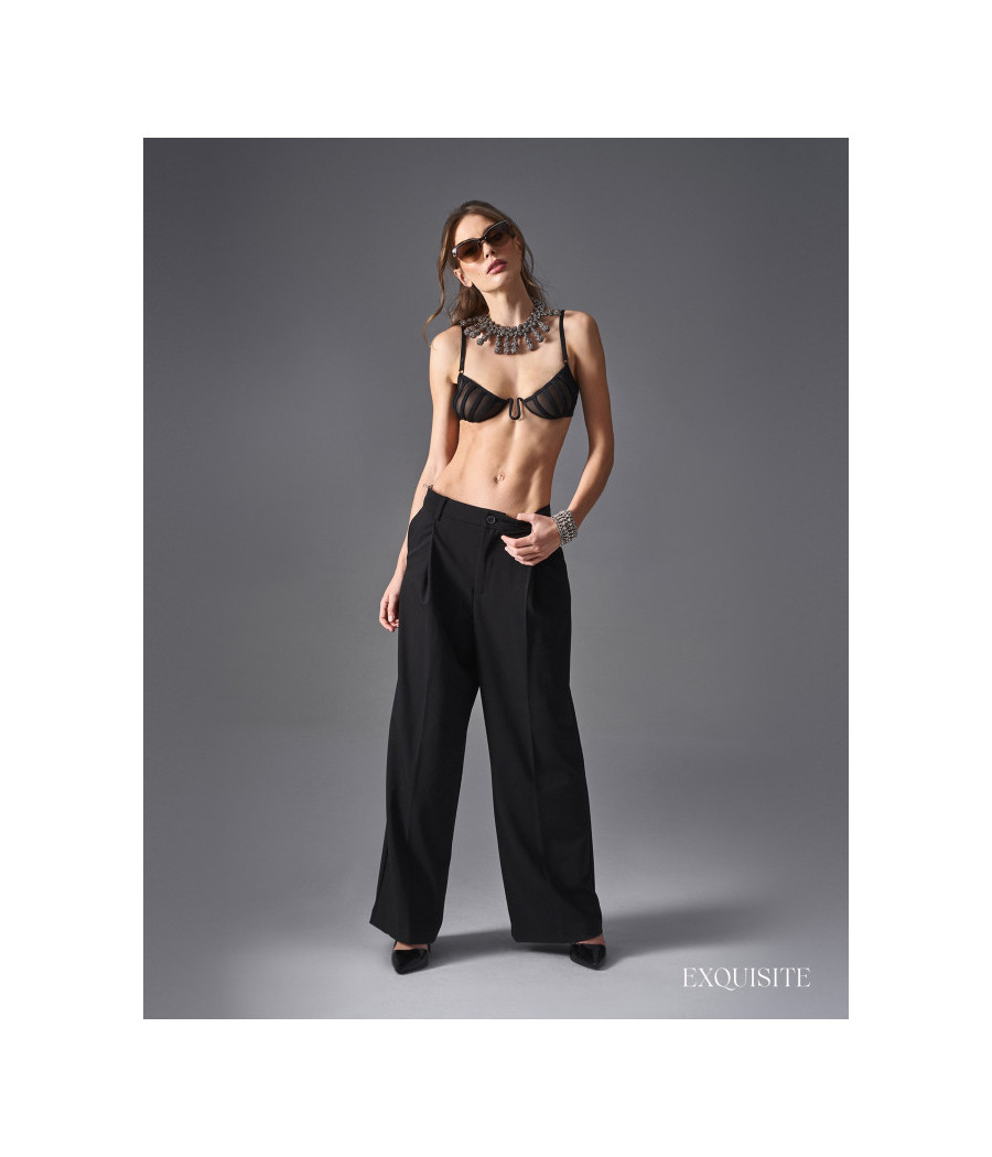 Aurorium demi-soutien-gorge noir