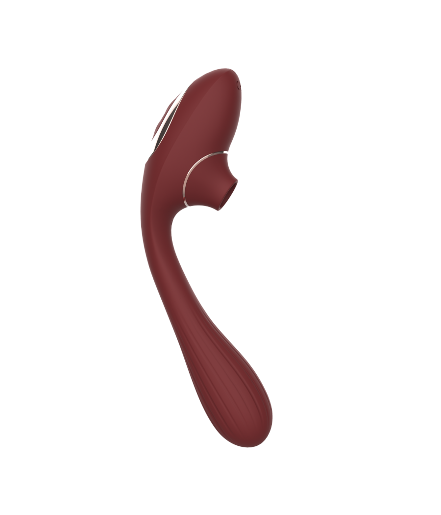 Stimulateur Clitoridien  Vibromasseur Point G 2-en-1 DINA Bordeaux 