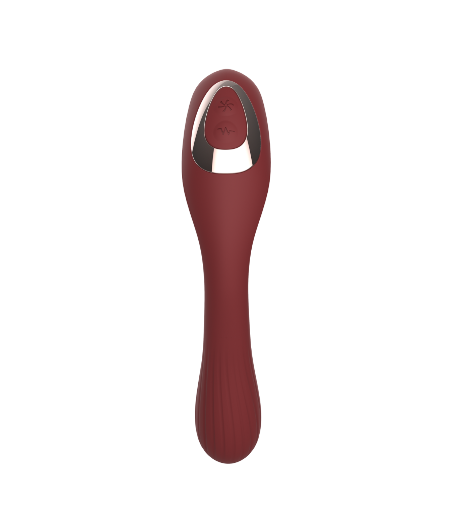 Stimulateur Clitoridien  Vibromasseur Point G 2-en-1 DINA Bordeaux 
