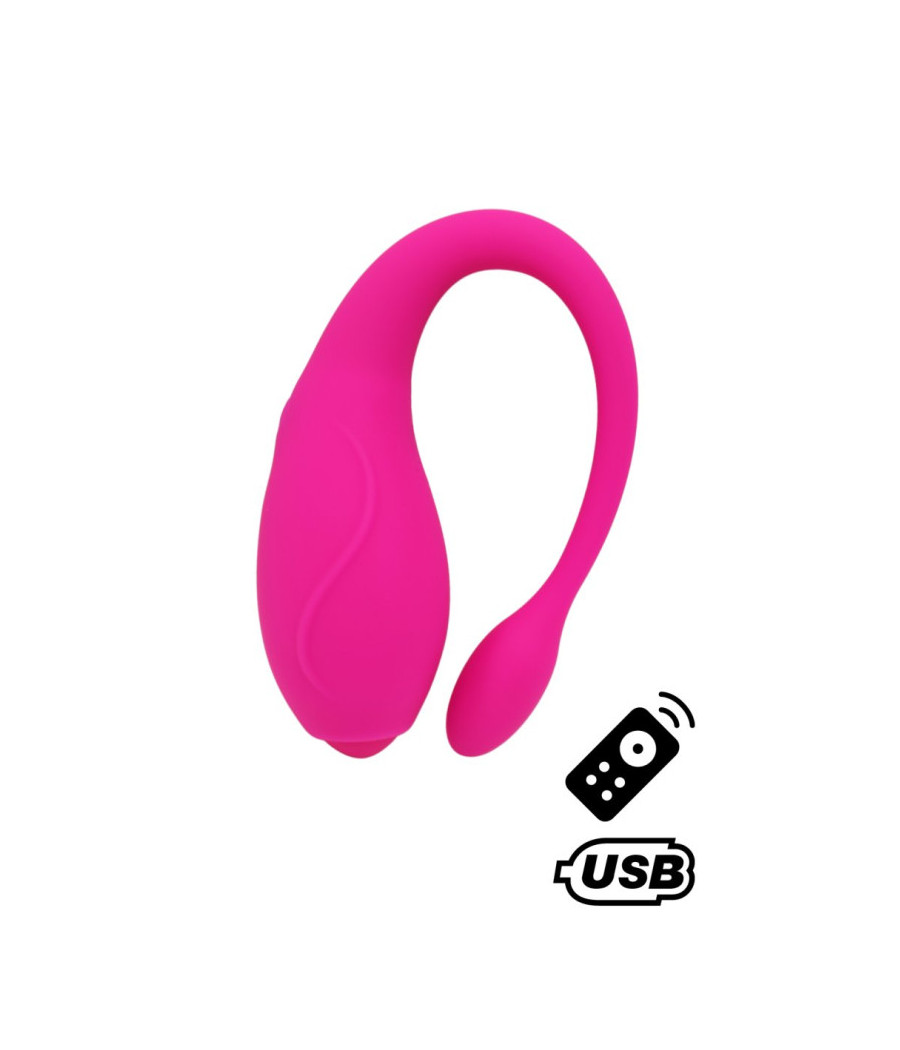 TANDEM Rose, stimulateur pour couple USB avec télécommande en silicone médical 