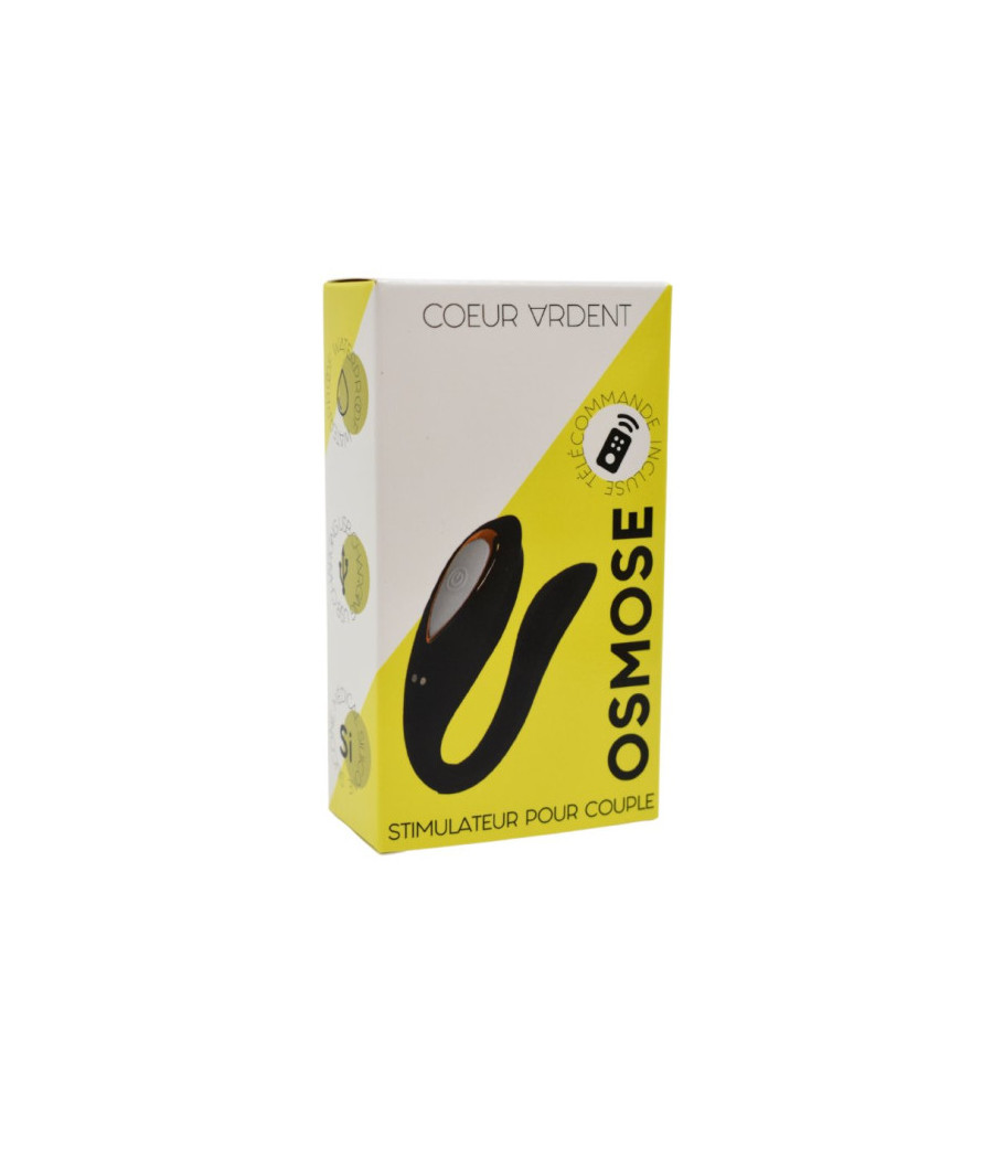 OSMOSE, stimulateur pour couple USB, à double tête, avec télécommande, en silicone médical