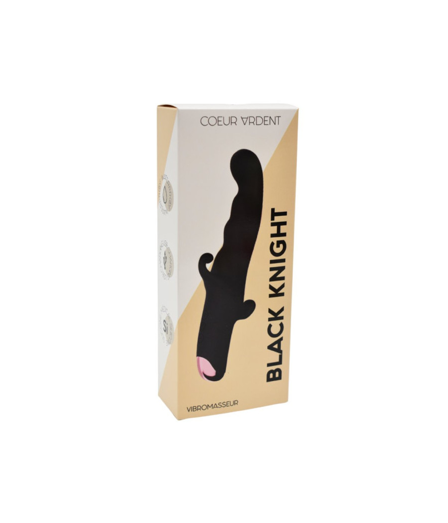 BLACK KNIGHT, Vibromasseur Point G USB en silicone médical doux, doté de 10 modes de vibration 