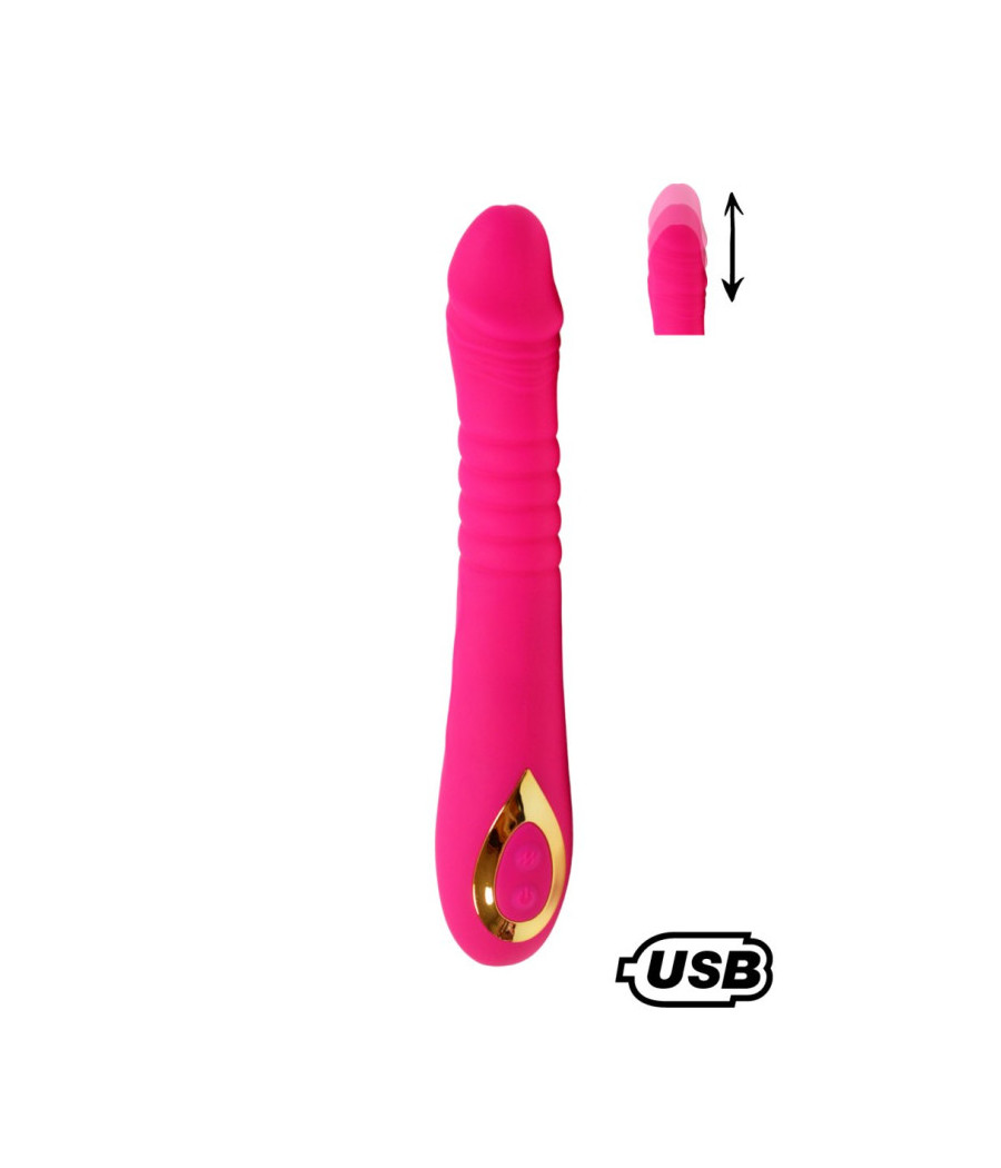 TWIST Rose, Vibromasseur va-et-vient USB en silicone médical, doté de 18 modes de stimulation