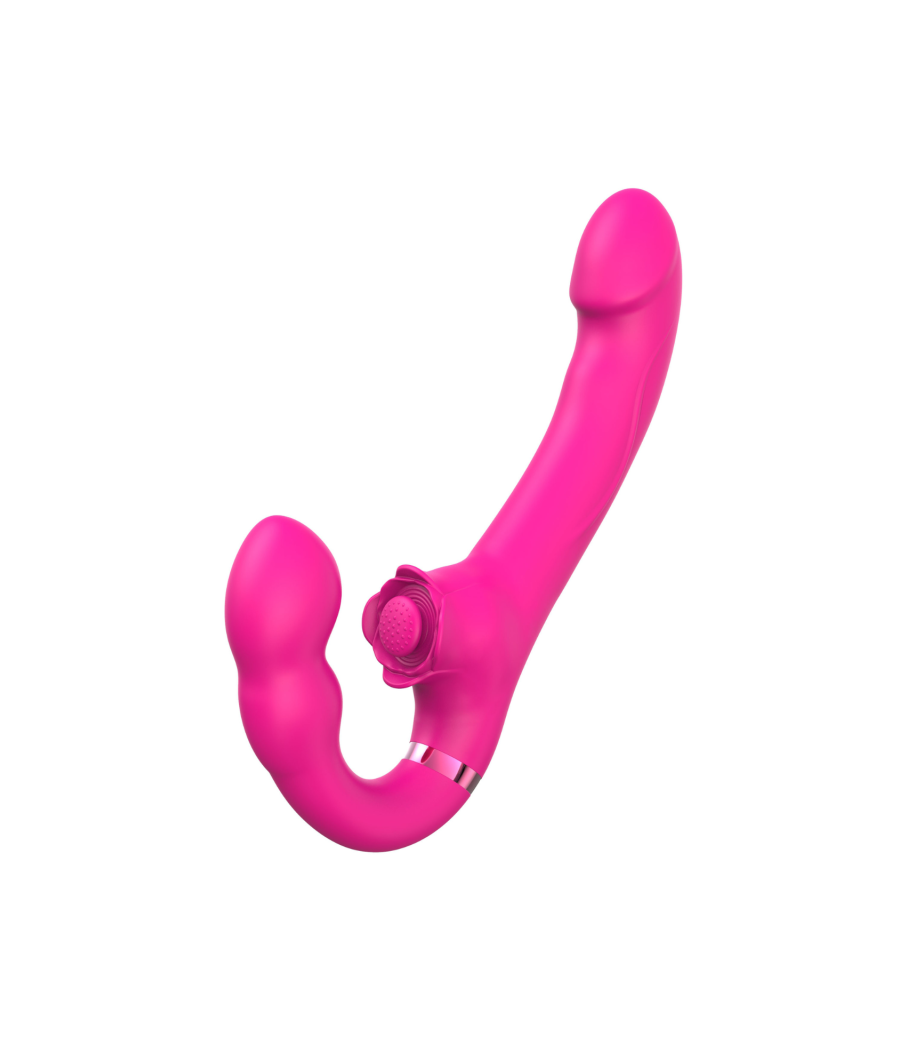 Vibromasseur ROSEA Strap-on Triple Action Télécommandé 