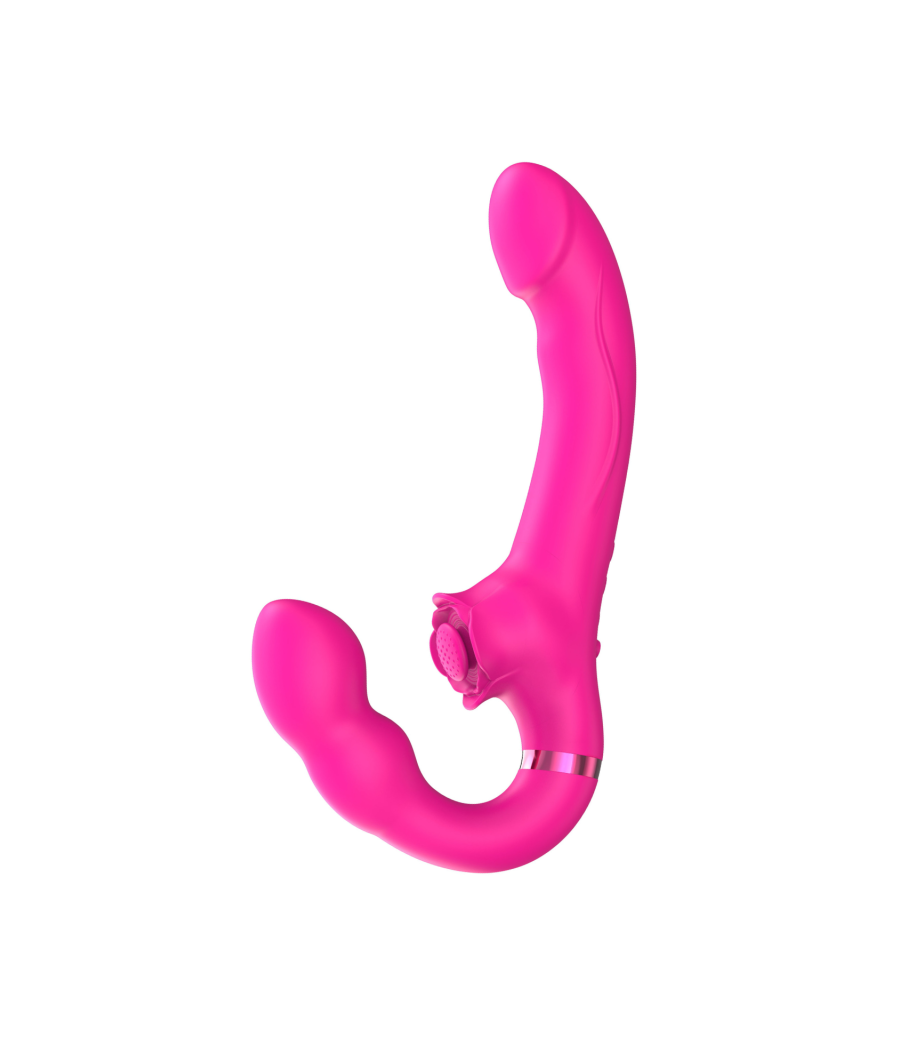 Vibromasseur ROSEA Strap-on Triple Action Télécommandé 