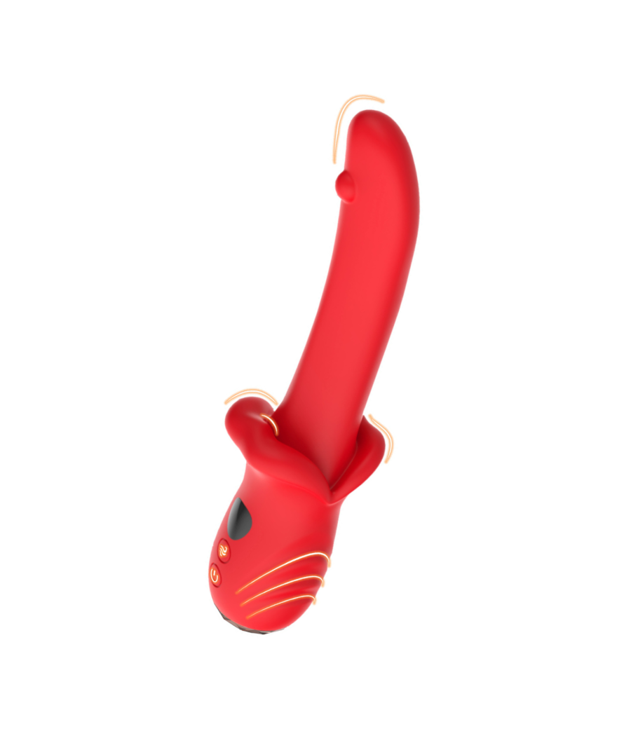 Vibromasseur Rouge Ultra-Souple KISS