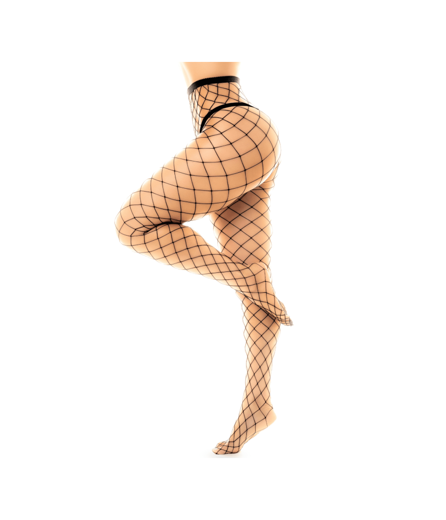 Collant large maille noire 
