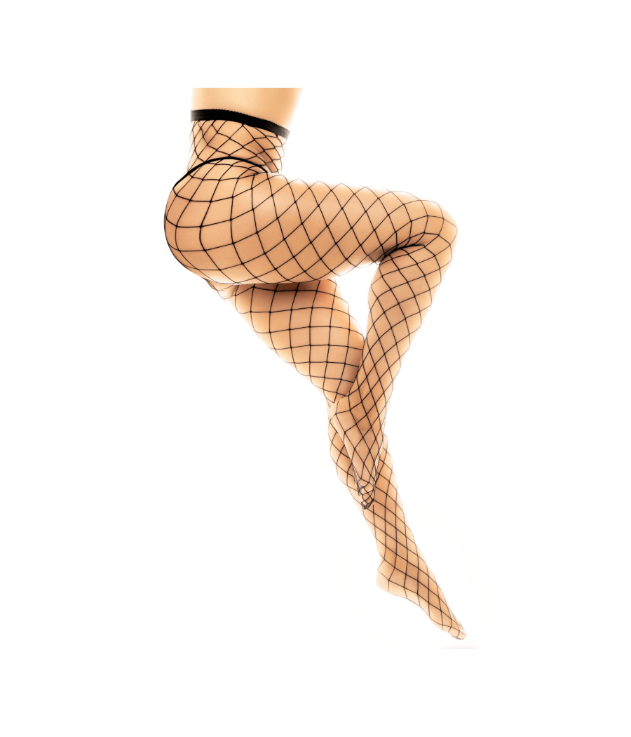Collant large maille noire 