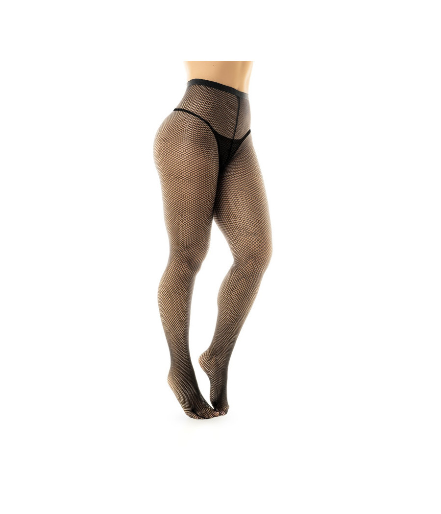 Collant résille sexy noire 