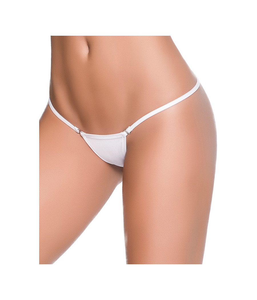 String ficelle invisible sexy blanc dos en forme Y 