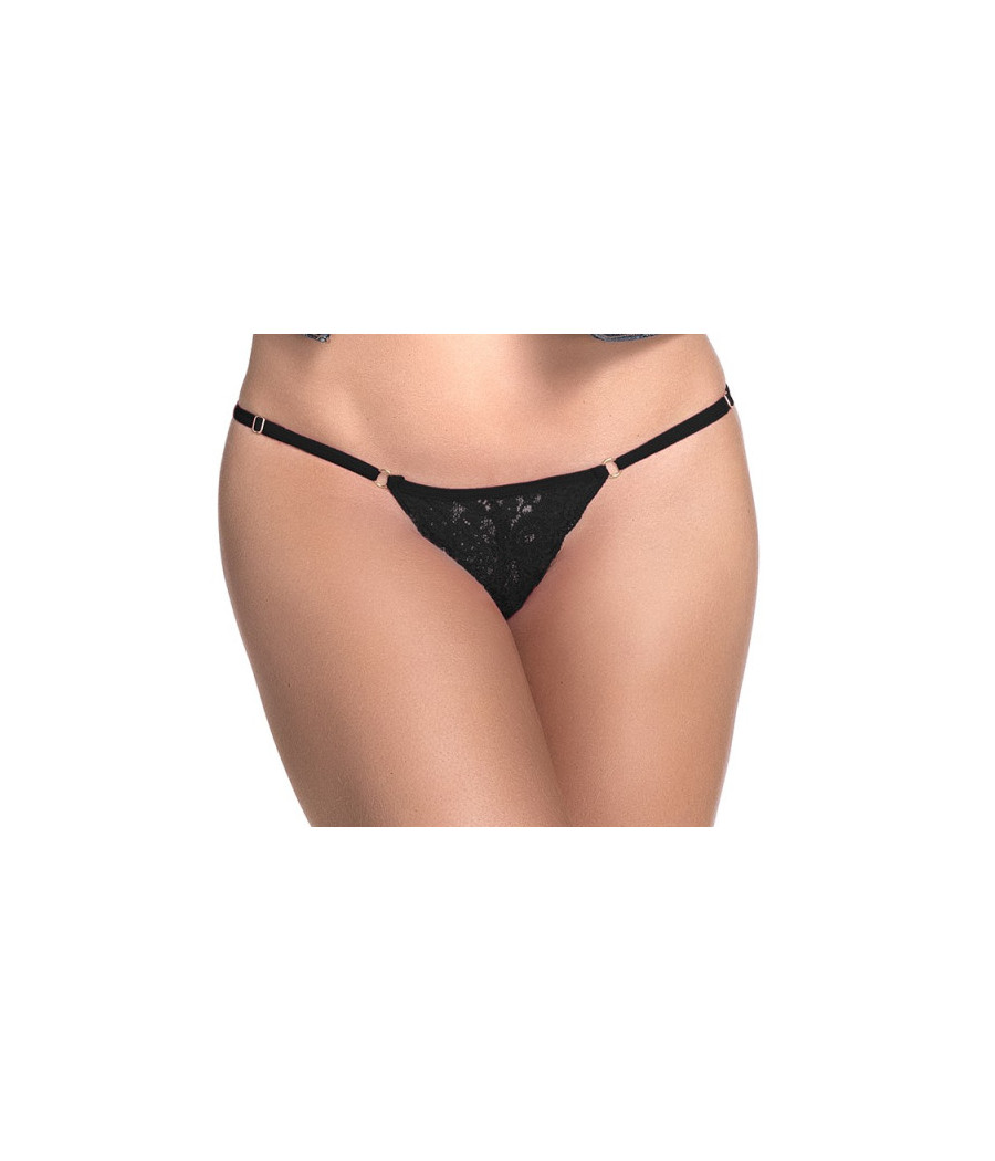 String dentelle noire 