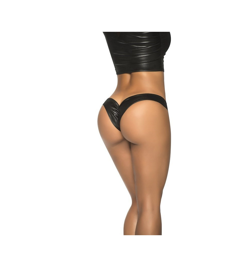 Mini Scrunch Wet Black 