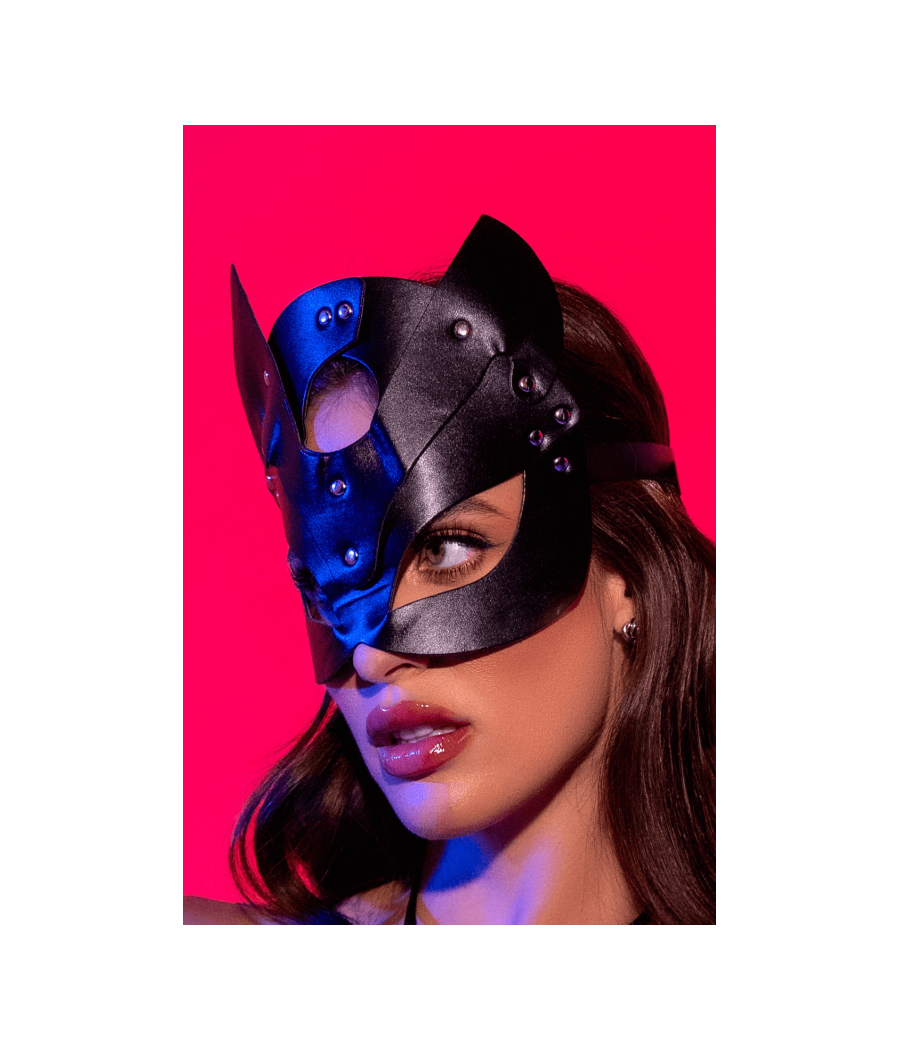 Masque félin en faux cuir - Mapalé