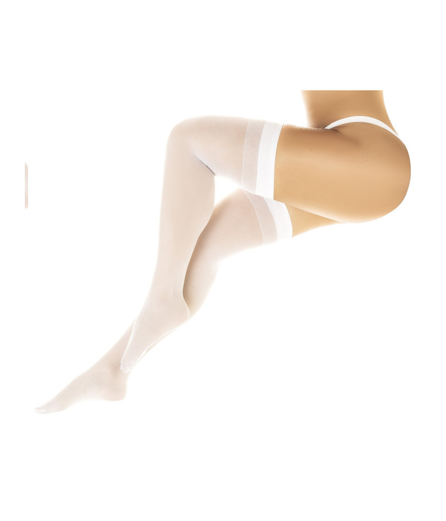 Bas sexy blanc transparent 