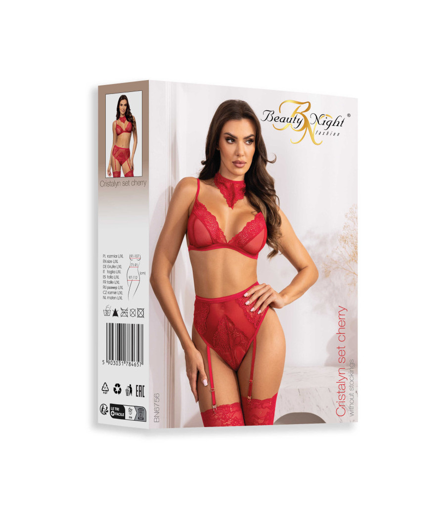 Cristalyn ensemble lingerie - Cherry