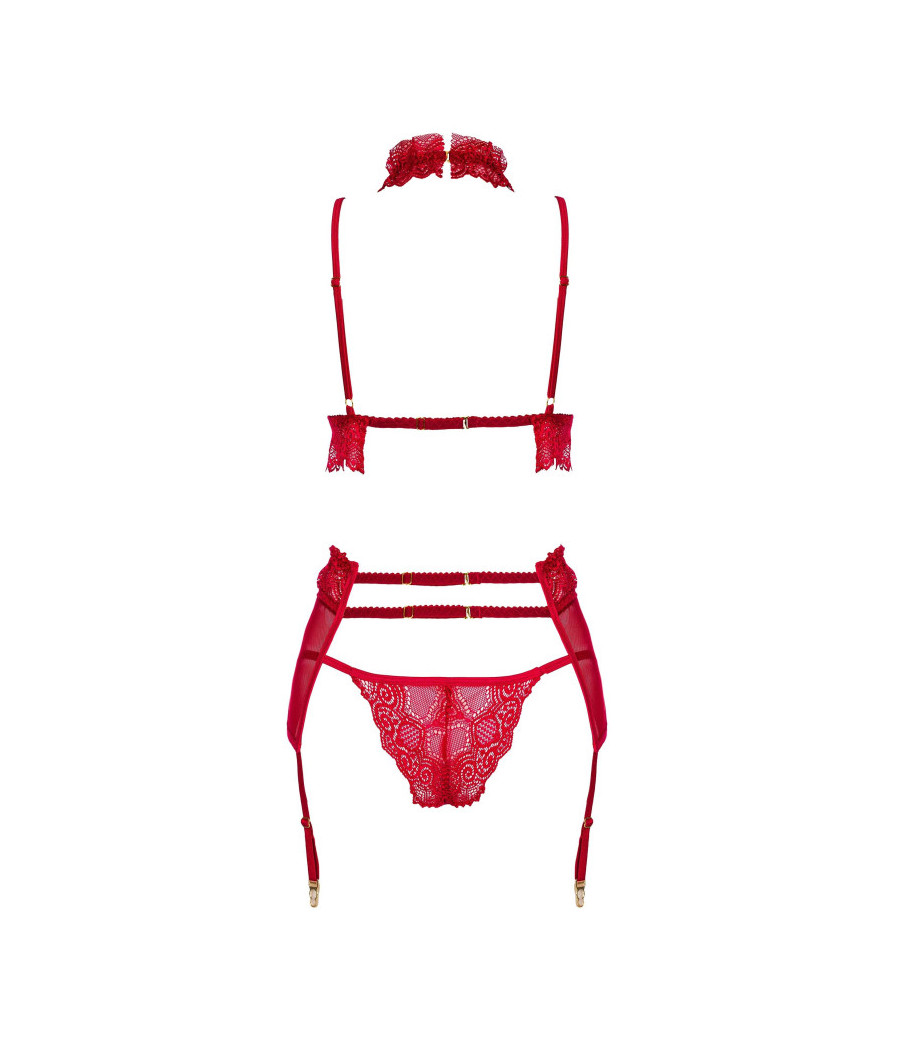 Velvet sin ensemble lingerie - Cherry