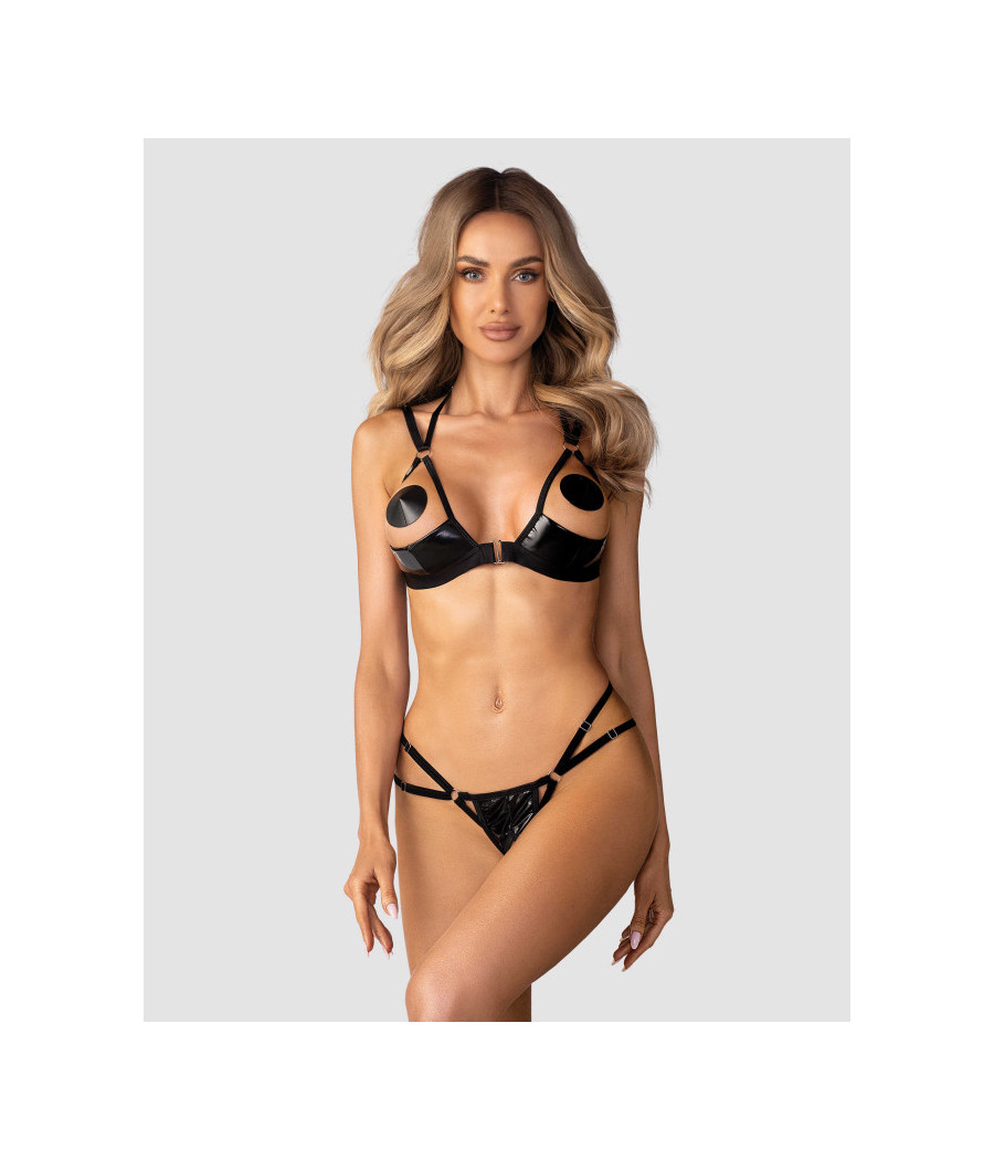 Keira Lise ensemble lingerie ouvert noir