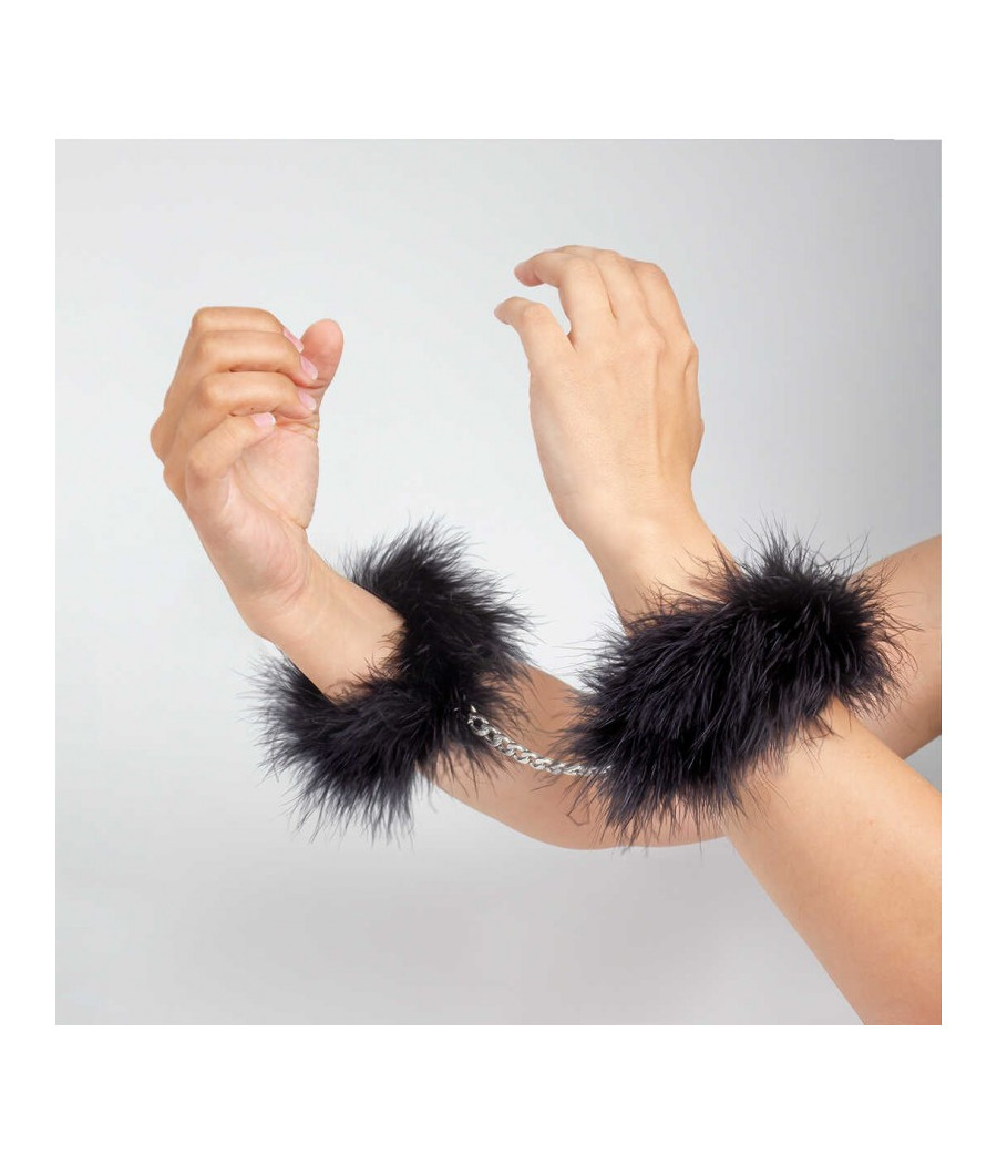 Menottes plumes secret play - Noir