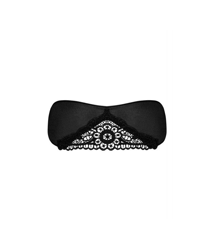 Satinia Masque en satin - Noir