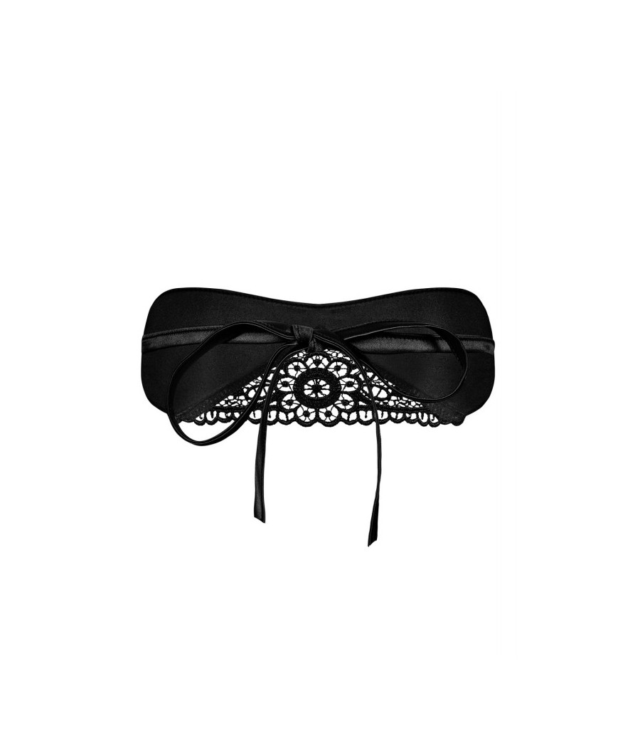 Satinia Masque en satin - Noir