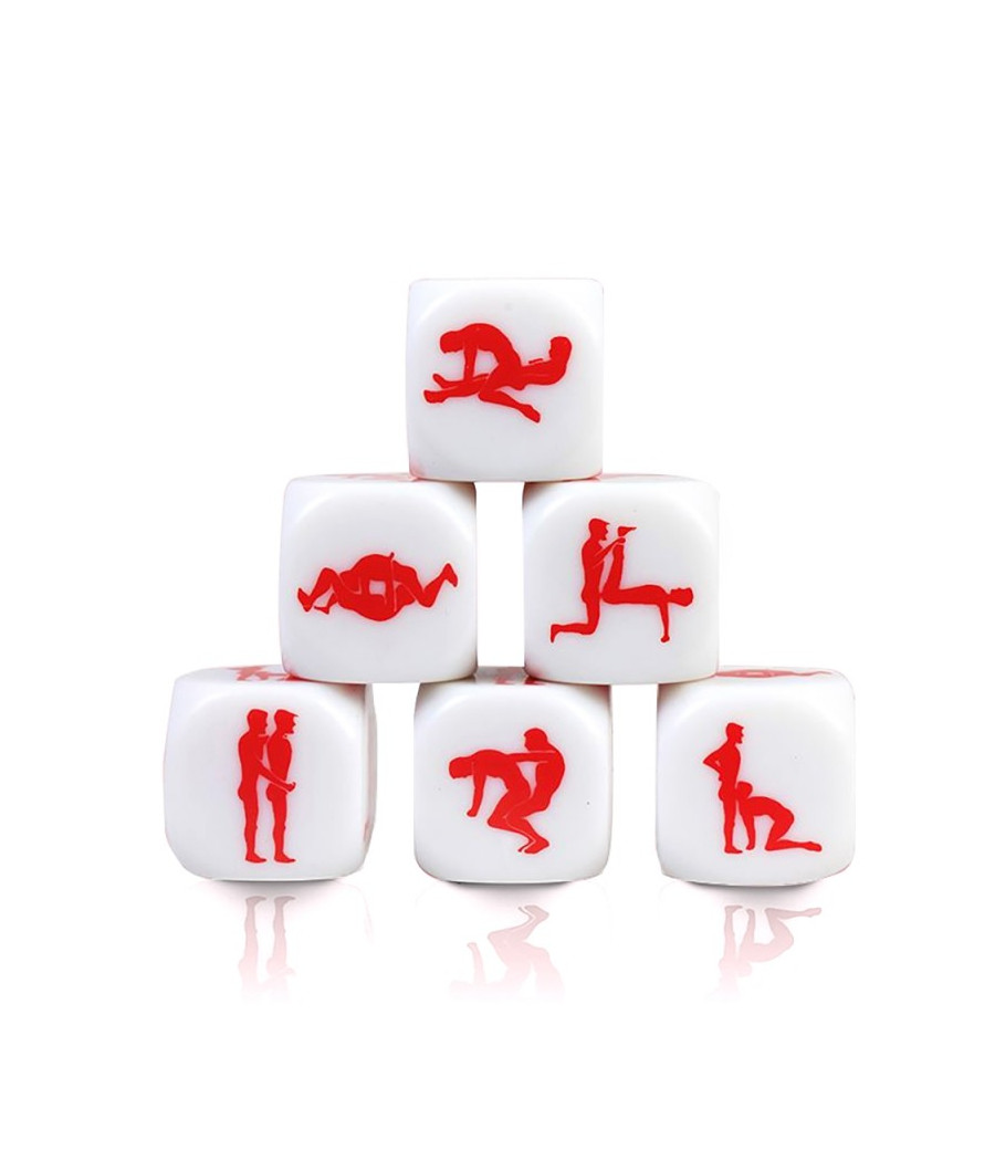 Dé Kamasutra Gay - Blanc et rouge