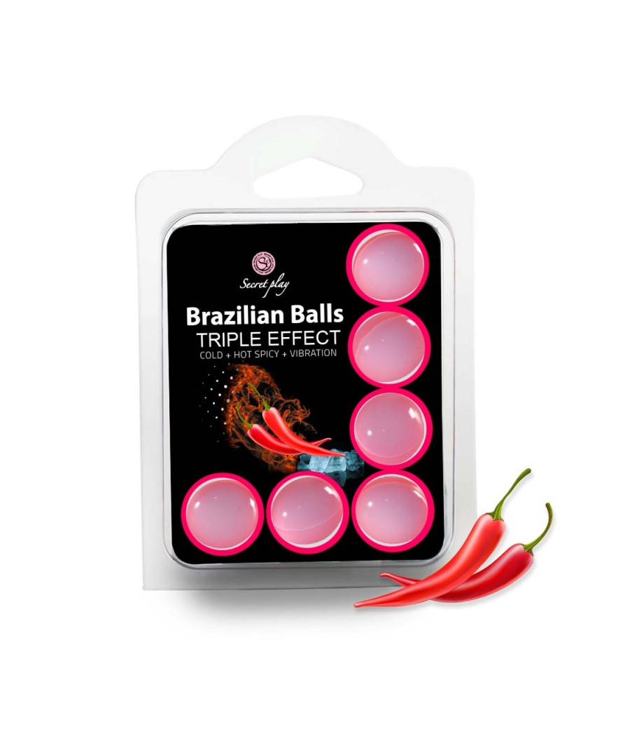6 Brazilian Balls Triple effect 3699-1