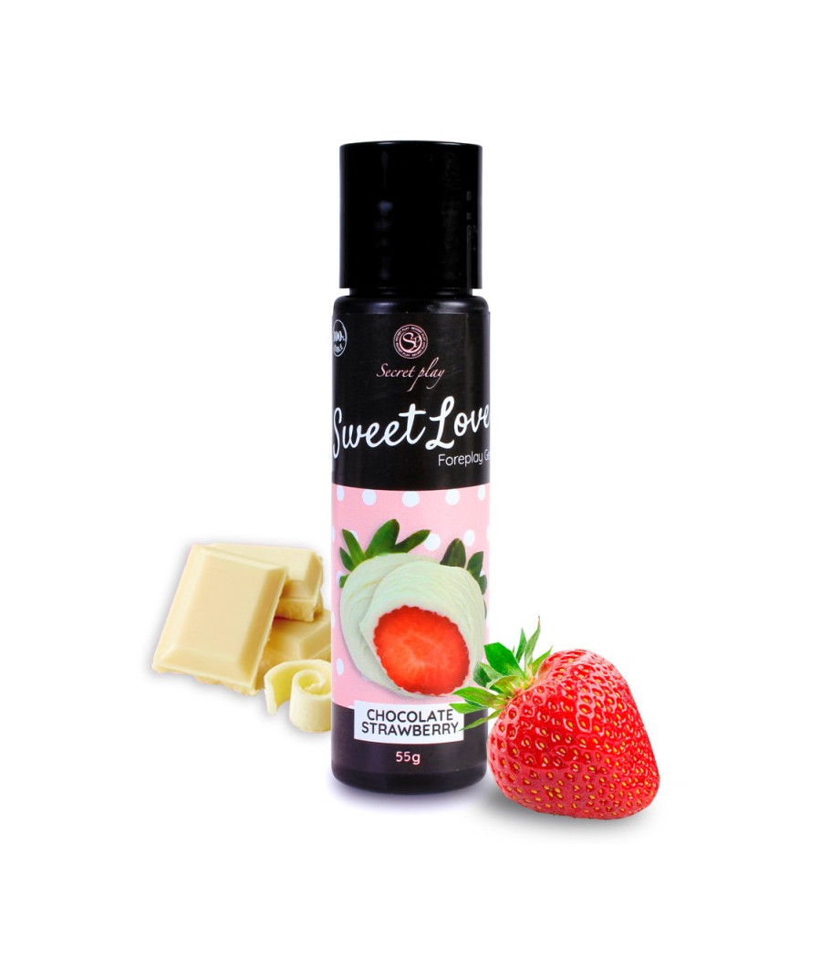 Gel comestible Chocolat blanc et Fraise 3672 - 60 ml