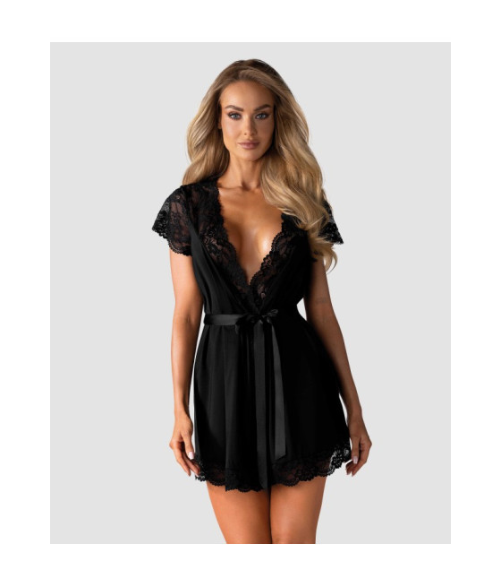 810-PEI-1 Peignoir - Noir