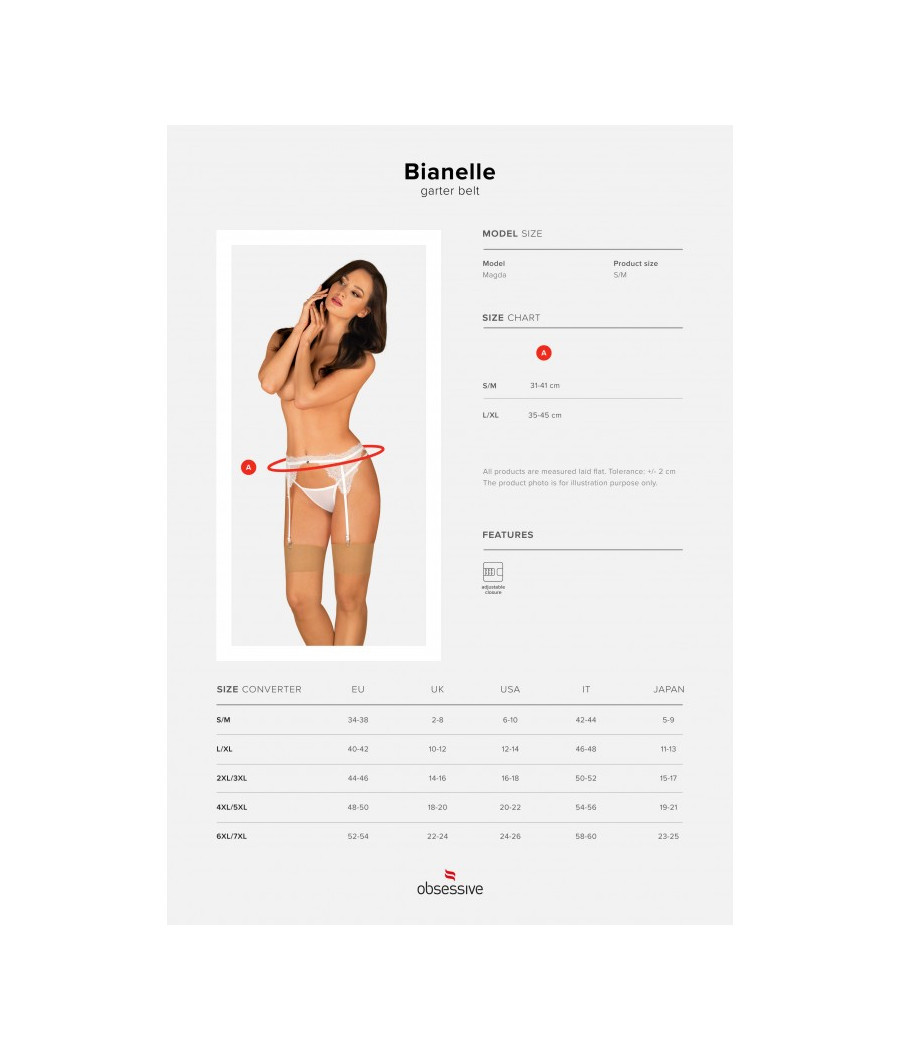 Bianelle porte jarretelles blanc