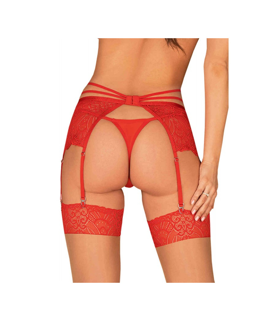 Loventy Porte-jarretelles - Rouge
