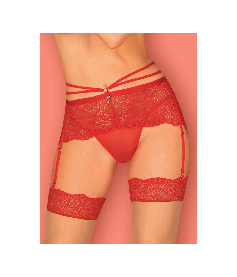 Loventy Porte-jarretelles - Rouge