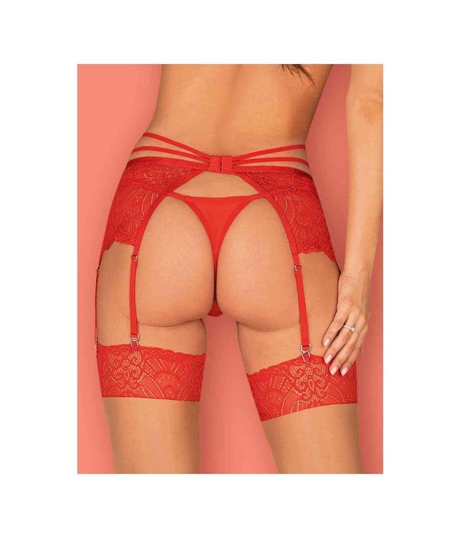 Loventy Porte-jarretelles - Rouge