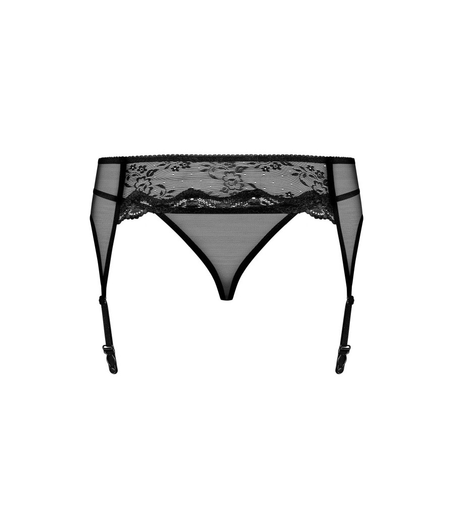 Charms Porte-jarretelles et String - Noir