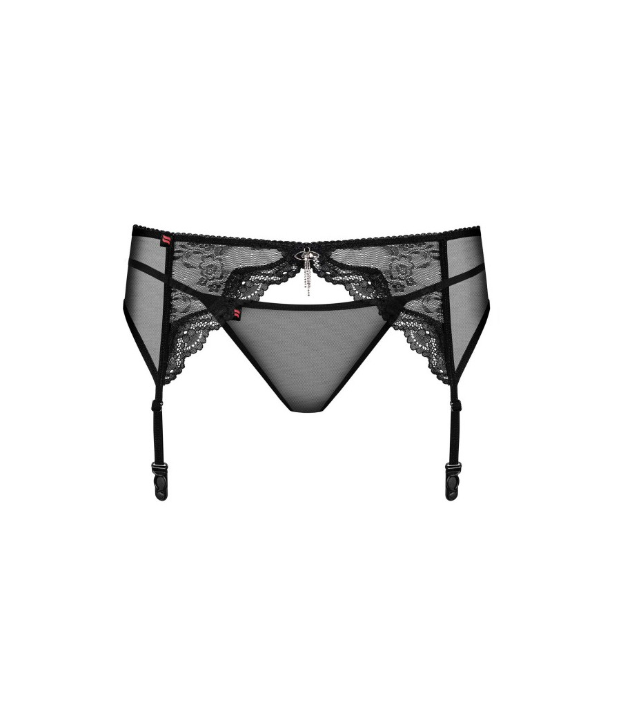Charms Porte-jarretelles et String - Noir
