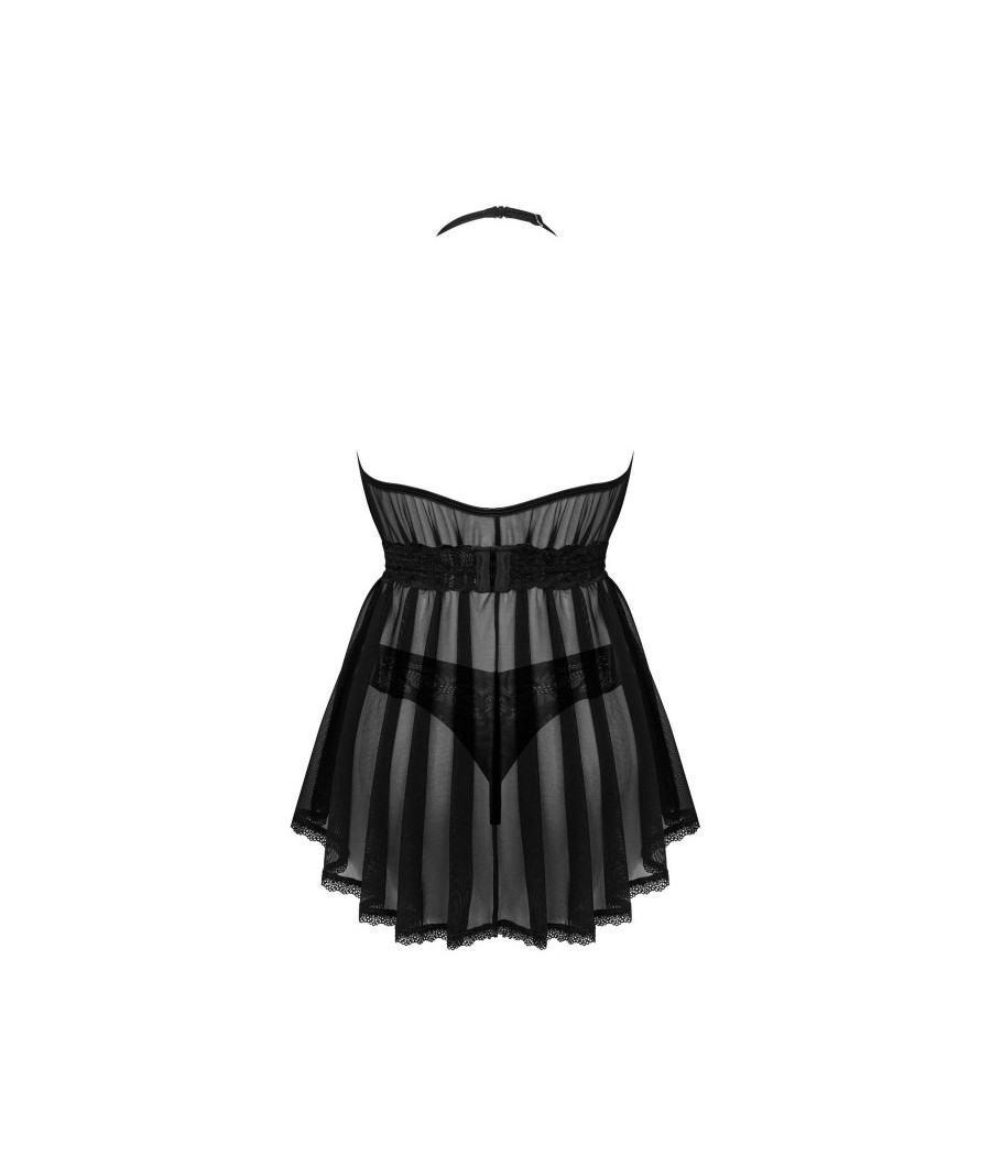 Serafia Nuisette et string - Noire