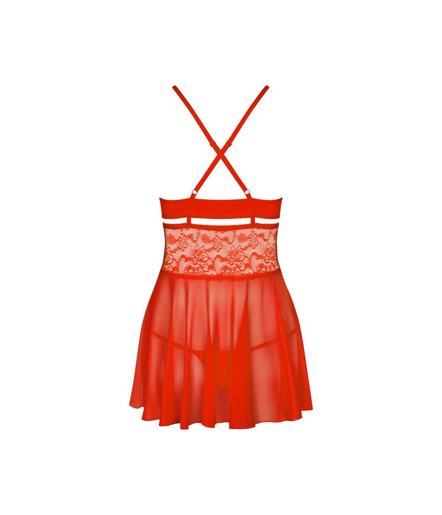 838-BAB-3 Babydoll - Rouge