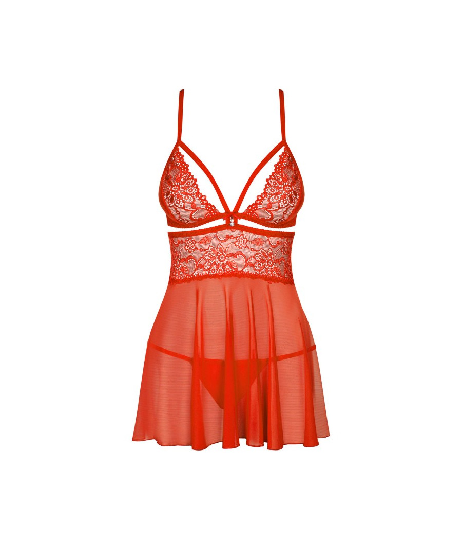 838-BAB-3 Babydoll - Rouge