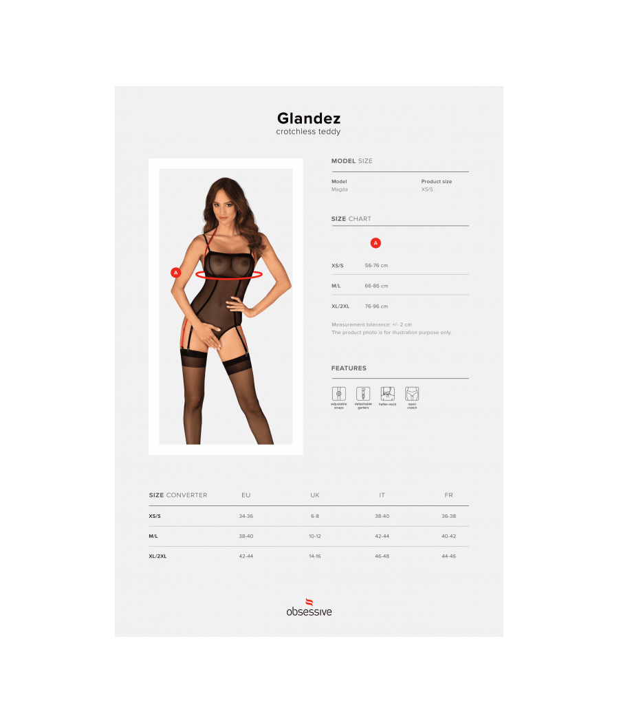 Glandez body ouvert - Noir