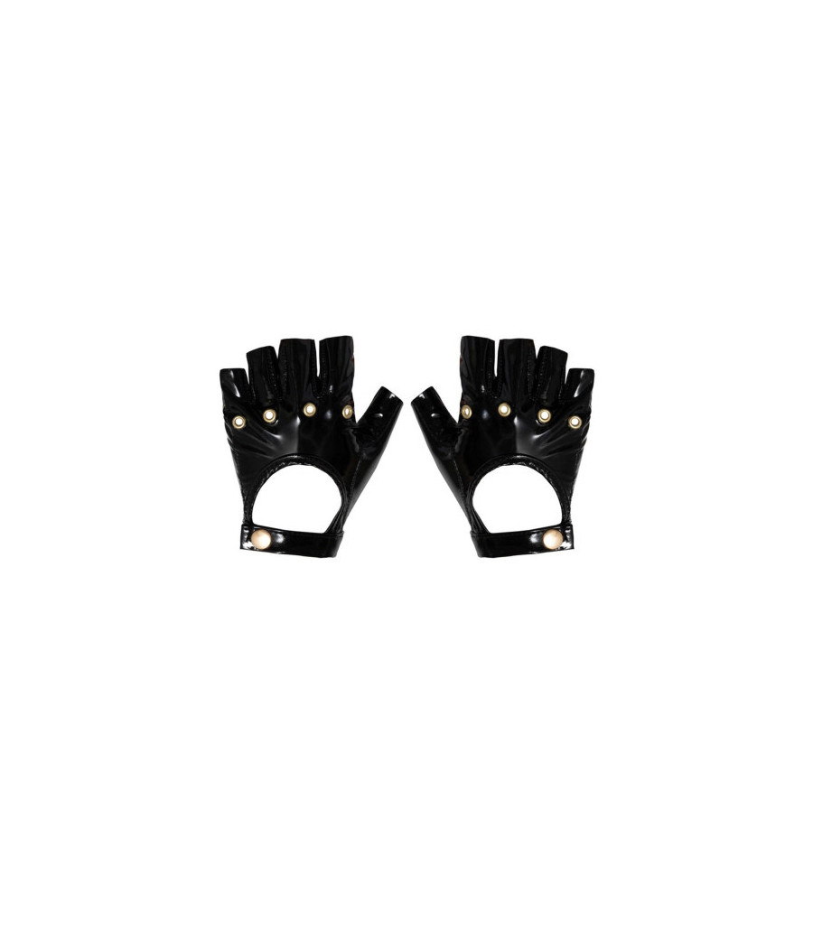 F263 Gants sans doigts en PVC