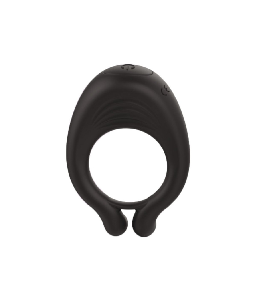 OCTAVE, Cockring Noir dans un silicone médical doux avec 1 mode de vibration 
