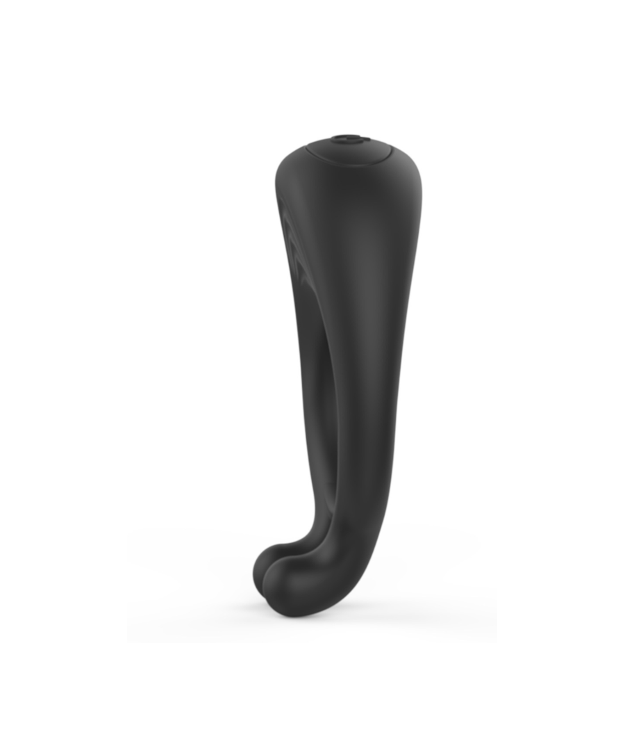 OCTAVE, Cockring Noir dans un silicone médical doux avec 1 mode de vibration 