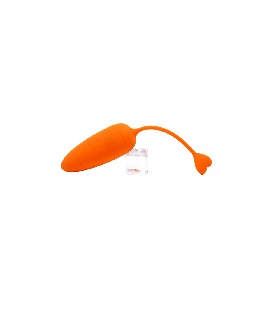 CARROT, Un Œuf vibrant avec télécommande, couleur et forme Carotte en silicone médical 