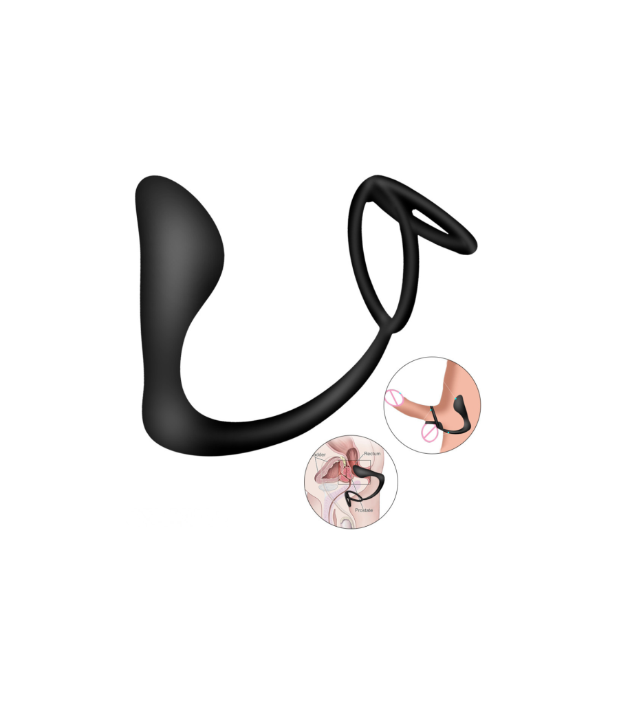 GASTON, Stimulateur Prostatique dans un silicone doux et lisse 