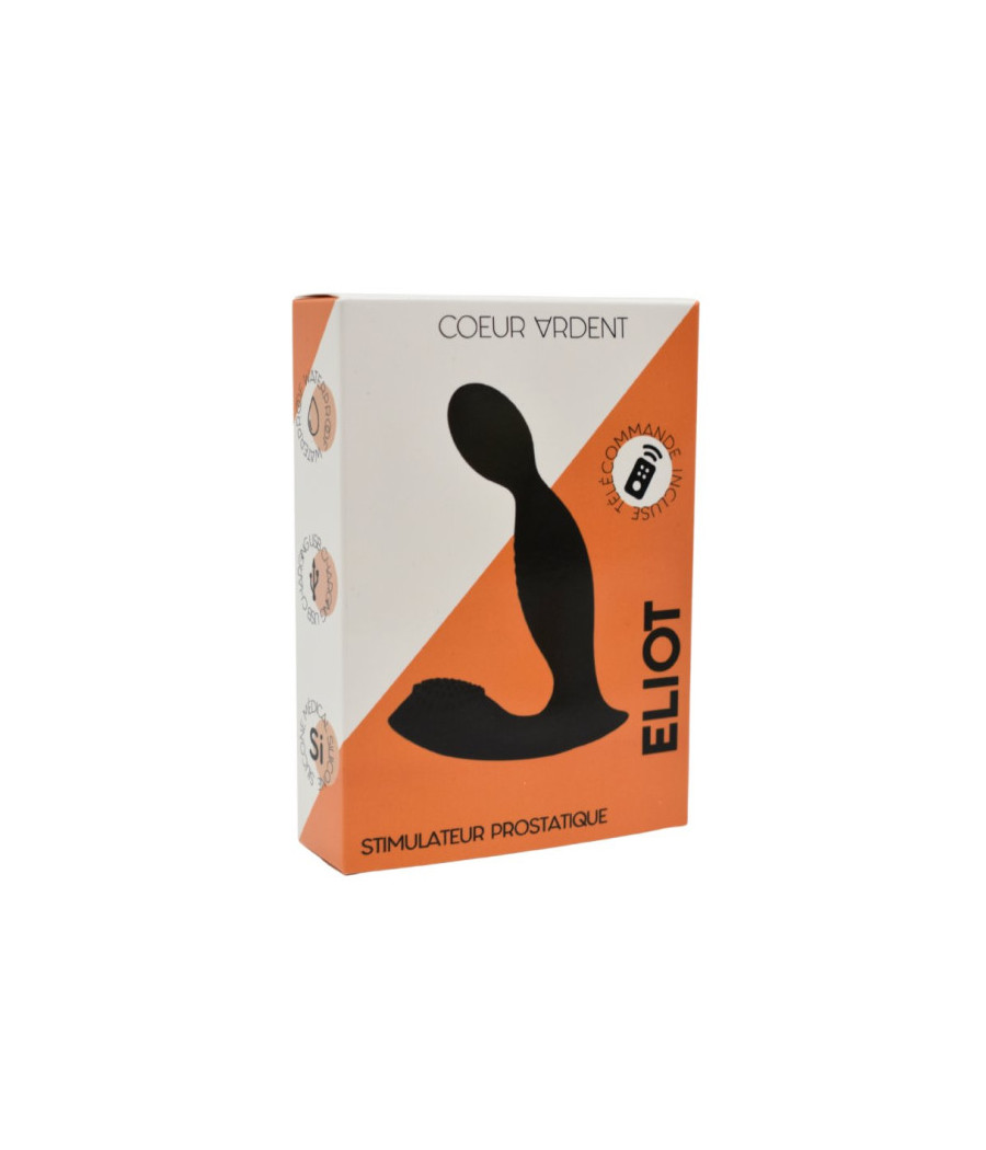 ELIOT, Stimulateur de prostate USB, avec télécommande, en silicone médical