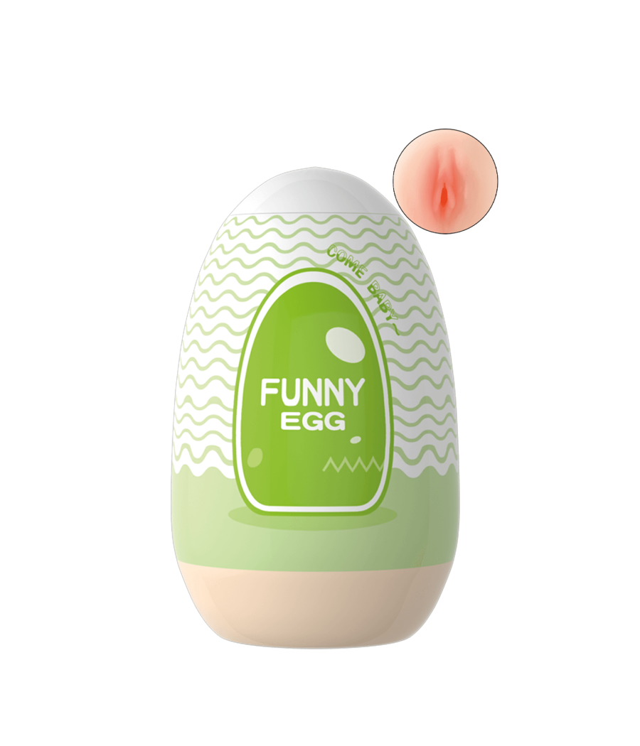 Gaine Masturbatrice Réutilisable FUNNY EGG – Design Réaliste Vagin lèvres fines
