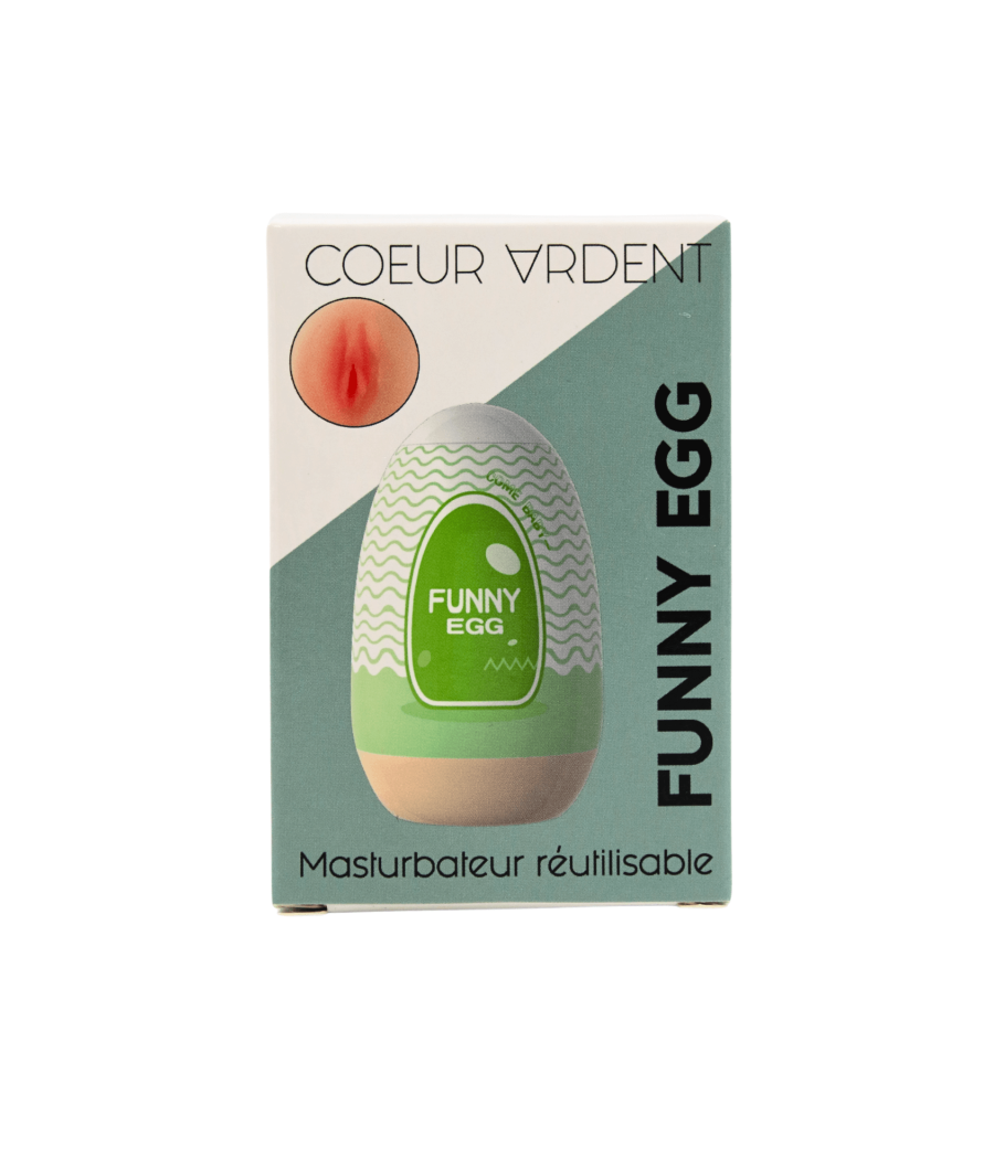 Gaine Masturbatrice Réutilisable FUNNY EGG – Design Réaliste Vagin lèvres fines